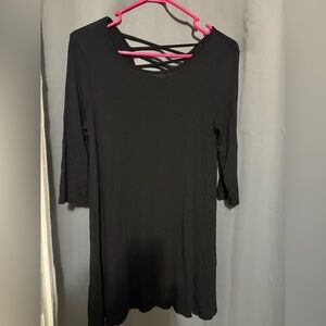 Rue21 Black Dress with Crisscross Back